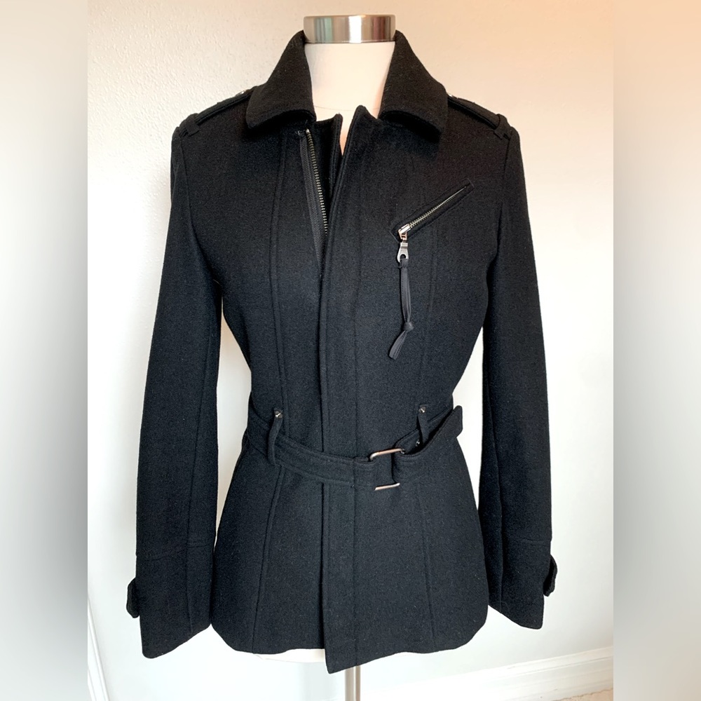 Millard Fillmore military style coat. Medium weight. Wool